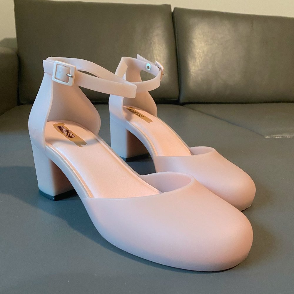 Melissa jelly pink heeled sandals